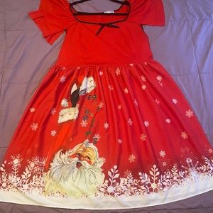 Plus size Santa Christmas Party Dress